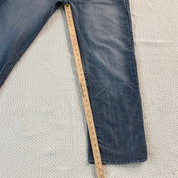 Vintage Old Skool Blue Men's Straight Jeans Size 36 - Picture 5 of 11
